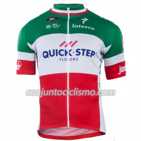 Maillot mangas cortas 2018-2019 Quick Step Campeonato de Italia